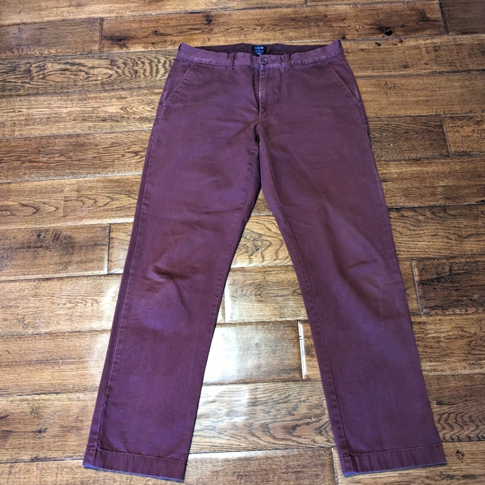 J.Crew Oxblood Slim-fit Chinos
